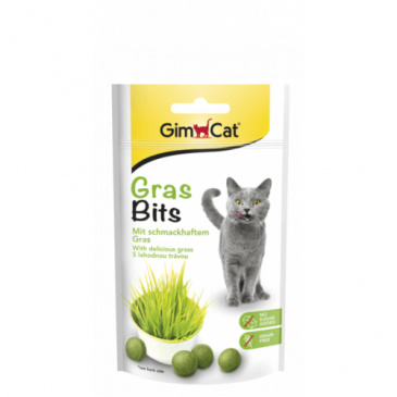 Gimcat Gras Bits tablety s kočičí trávou 40 g