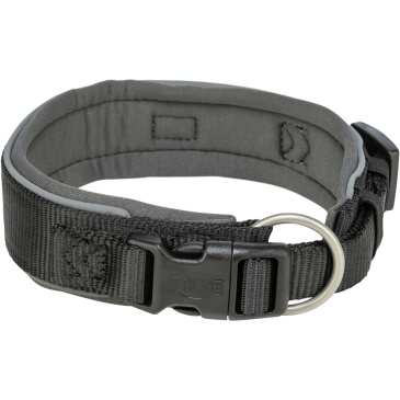 PREMIUM obojek extra široký, černá/grafit  L 46-55 cm/50 mm