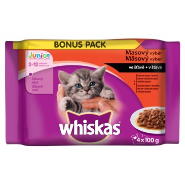 Whiskas kapsička 400g Junior klasický výběr