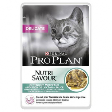 ProPlan Cat kapsička Nutri savour delicate mořská ryba 85g