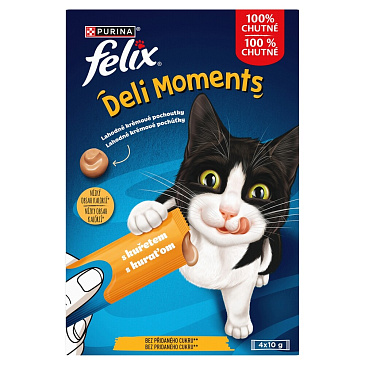 Felix Deli Moments s kuřetem 4 x 10g