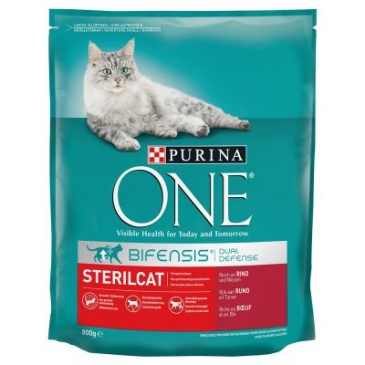 Purina ONE Sterilcat s hovězím a pšenicí 1,5 kg