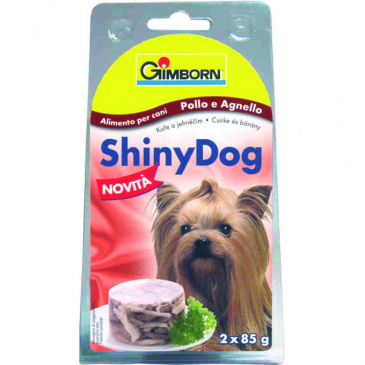 Shiny Dog konzerva 2 x 85 g Kuře s jehněčím