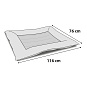 Flamingo Chladící pelíšek pro psy šedý vzor kapky 76x116cm