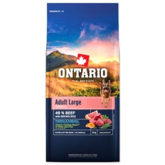 Krmivo Ontario Adult Large Beef & Brown Rice 12kg