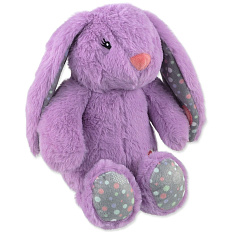 Hračka Dog Fantasy Cuddle Zajíček s tlukoucím srdcem fialová 29cm