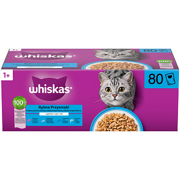 Whiskas kapsička Rybí výběr v želé 80 x 85 g