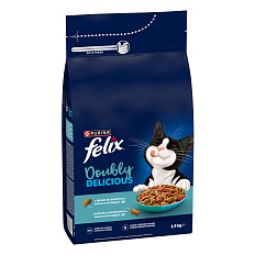 Felix Doubly Delicious Adult losos/mořská ryba 10 kg