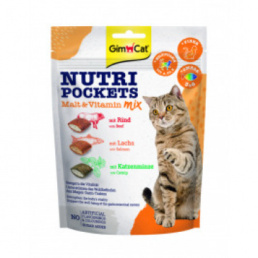 Gimcat Nutri Pockets Malt & Vitamin Mix 150g