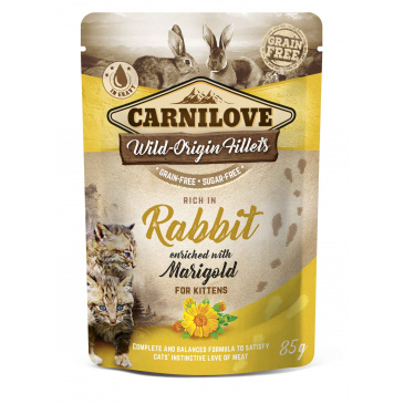 Carnilove Cat kapsička Rabbit with Marigold 85 g