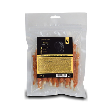 Fitmin dog treat chicken with rawhide stick 200g