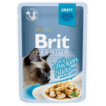 Brit premium 85g cat kapsička filety s kuřecím ve šťávě