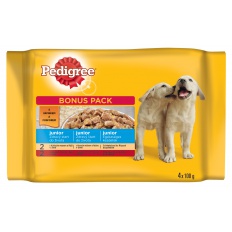 Pedigree kapsička 4x100g Junior smíšený výběr v želé