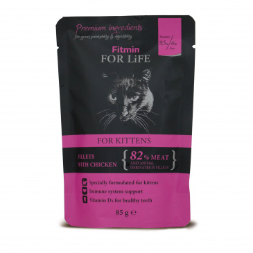 Fitmin cat pouch kitten chicken 85g