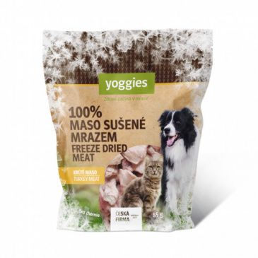 Yoggies Mrazem sušené (lyofilizované) krůtí maso 85g