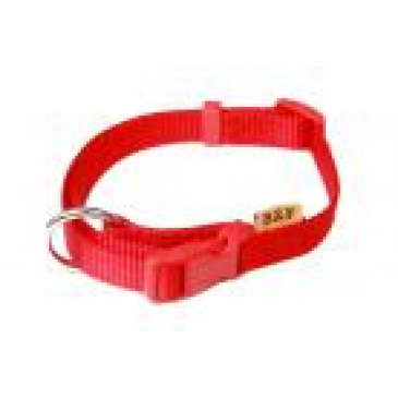 BaF Popruhový obojek 15x30-50cm červený