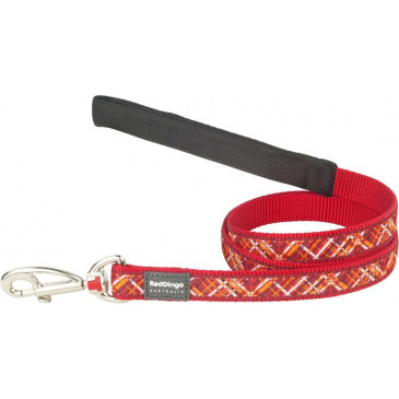 Vodítko Red Dingo 15 mm x 1,8 m - Flanno Red