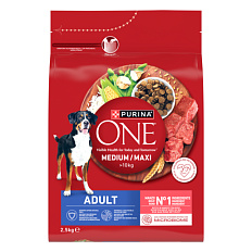 ONE Medium / Maxi Adult Dog s hovězím 2,5 kg