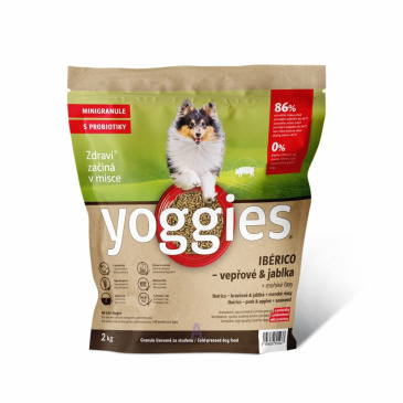 Yoggies Ibérico vepřové maso s jablky 2 Kg Minigranule