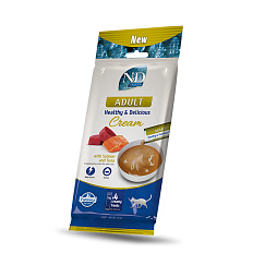 N&D Ocean Adult Healthy & Delicious Cream with Tuna & Salmon 60 g