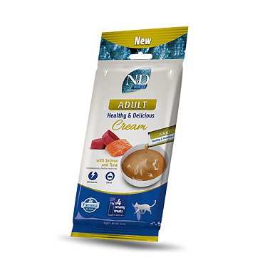 N&D Ocean Adult Healthy & Delicious Cream with Tuna & Salmon 60 g
