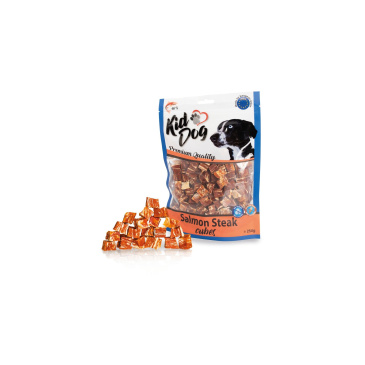KIDDOG lososový steak v kostce 250 g
