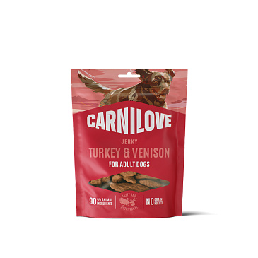 Carnilove Dog Jerky Turkey with Venison 100g