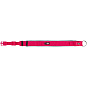 PREMIUM obojek extra široký, fuchsia/grafit XS-S: 27-35 cm/25mm