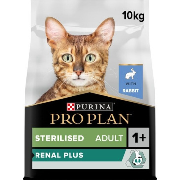 ProPlan Cat Adult Sterilised Renal Králík 10kg 