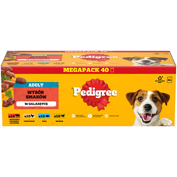 Pedigree kapsička 40 x 100g v želé