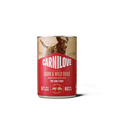 Carnilove Dog Paté Lamb & Wild Boar 400 g