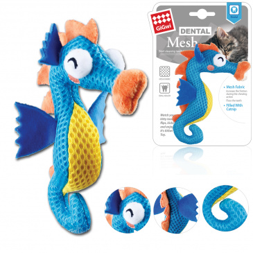 GiGwi Dental Mesh modrý mořský koník