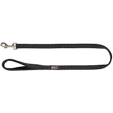 Vodítko Trixie PREMIUM s vyplněnou rukojetí - černá M-L: 1,00 m / 20 mm