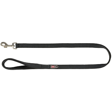 Vodítko Trixie PREMIUM s vyplněnou rukojetí - černá M-L: 1,00 m / 20 mm