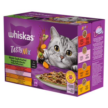 Whiskas kapsička Tasty Mix Volba šéfkuchaře ve šťávě 12 x 85g