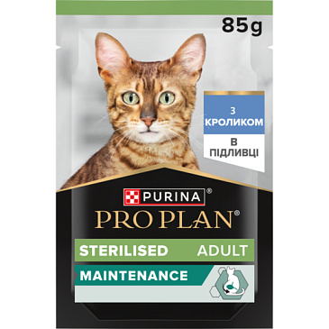 Pro Plan Cat Sterilised kapsička králík ve šťávě 85g