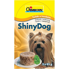 ShinyDog konzerva tuňák + hovězí 2 x 85g