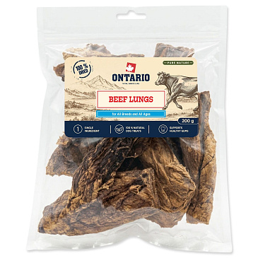 Pochoutka Ontario Pure Nature hovězí plíce sušené 200g