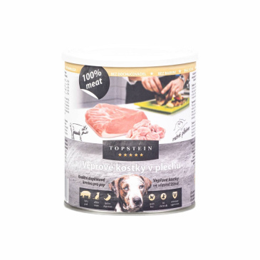 Topstein Vepřové kostky v plechu 800 g
