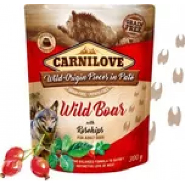 Carnilove Dog Pouch Paté Wild Boar with Rosehips 300 g