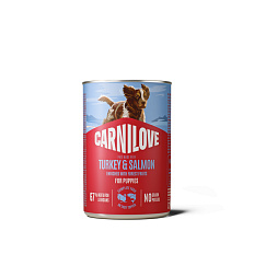 Carnilove Dog Paté Turkey & Salmon for Puppies 400 g