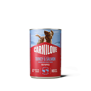 Carnilove Dog Paté Turkey & Salmon for Puppies 400 g