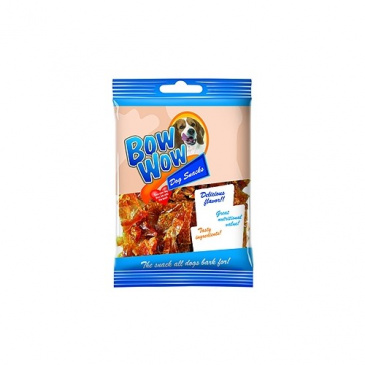 Bow Wow Chipsy s drůbežími játry - kolagenové 60g