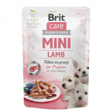 BRIT CARE MINI PUPPY LAMB FILLETS IN GRAVY 85G