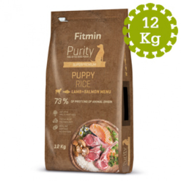 Fitmin dog Purity Rice Puppy Lamb&Salmon 12kg 