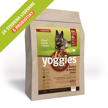 Yoggies kuřecí a hovězí maso 2kg