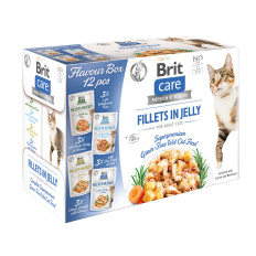 Brit Care kapsičky pro kočky Filety v želé 12 x 85 g