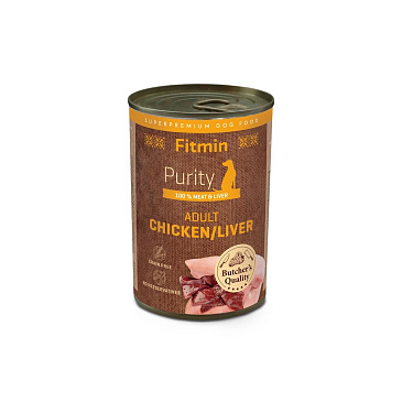 Fitmin Purity Konzerva kuřecí s játry pro psy 400 g