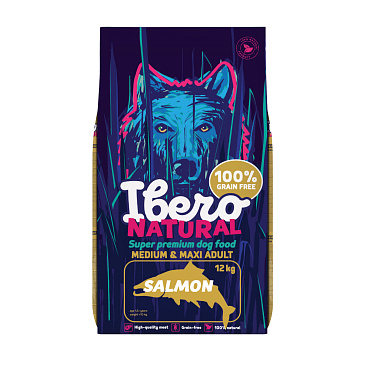 Ibero Natural dog Adult Salmon 12 + 3kg