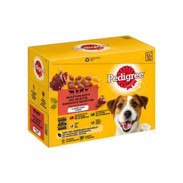 Pedigree kapsička 12x100g smíšený výběr v želé 